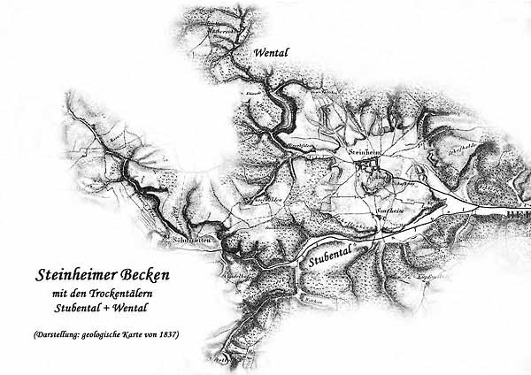 Steinheimer Becken mit Talsystemen